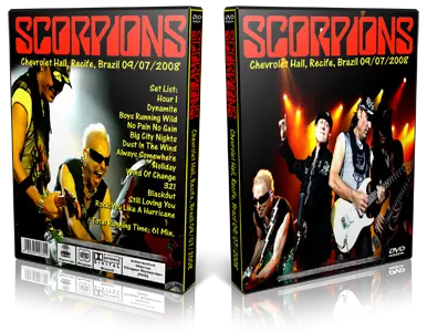 Artwork Cover of Scorpions 2008-09-07 DVD Recife Proshot