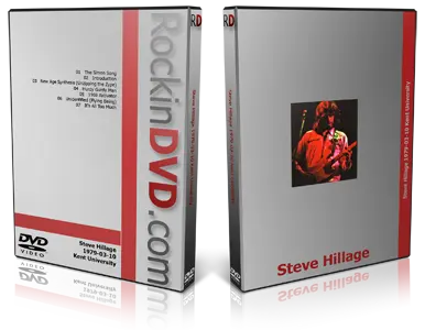 Artwork Cover of Steve Hillage 1979-03-10 DVD Kent University Proshot