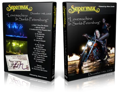 Artwork Cover of Supermax 2008-12-14 DVD St Petersburg Audience