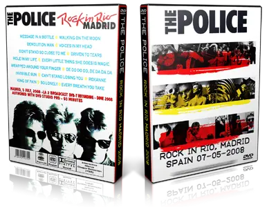 Artwork Cover of The Police 2008-07-05 DVD Madrid Proshot