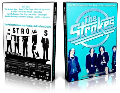 Artwork Cover of The Strokes 2006-07-14 DVD Montreux Jazz Festival Proshot