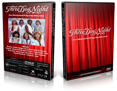 Artwork Cover of Three Dog Night 1970-08-01 DVD TV Special Proshot