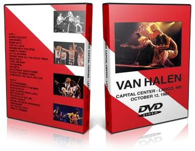 Artwork Cover of Van Halen  1982-10-12 DVD Largo Proshot