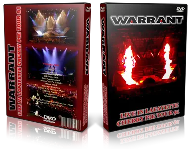 Artwork Cover of Warrant 1991-08-10 DVD Lafayette Proshot