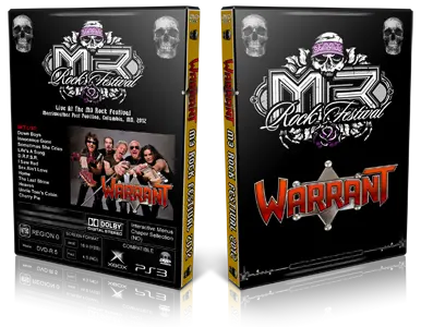 Artwork Cover of Warrant 2012-06-10 DVD Columbia Proshot