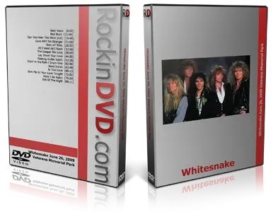 Artwork Cover of Whitesnake 2009-06-26 DVD Bay City Audience
