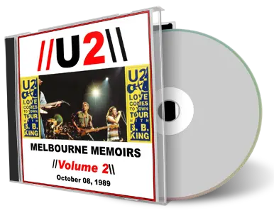 Artwork Cover of U2 1989-10-08 CD Melbourne Audience