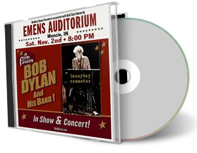 Artwork Cover of Bob Dylan 2019-11-02 CD Muncie Audience