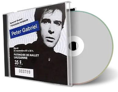 Artwork Cover of Peter Gabriel 1987-09-22 CD Lausanne Audience