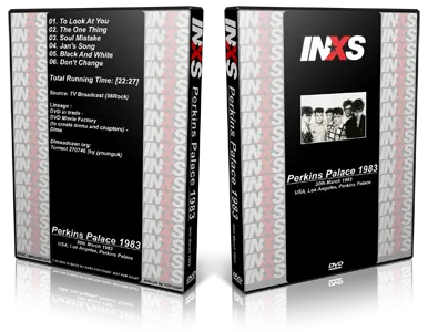Artwork Cover of INXS 1983-03-30 DVD Los Angeles Proshot