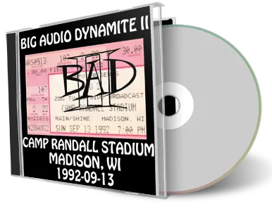 Artwork Cover of Big Audio Dynamite II 1992-09-13 CD Madison Audience