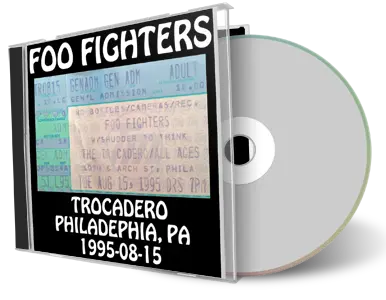 Artwork Cover of Foo Fighters 1995-08-15 CD Philadelphia Audience