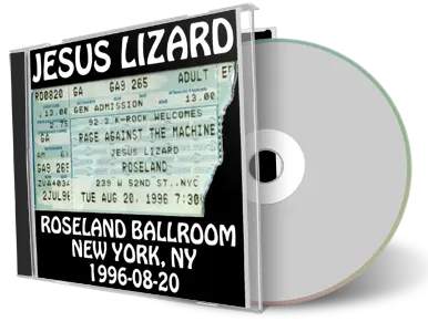 Artwork Cover of Jesus Lizard 1996-08-20 CD New York City Audience