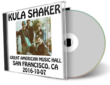 Artwork Cover of Kula Shaker 2016-10-07 CD San Francisco Soundboard