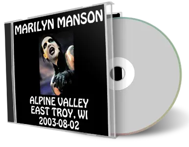 Artwork Cover of Marilyn Manson 2003-08-02 CD East Troy Audience