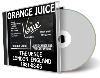 Artwork Cover of Orange Juice 1981-08-06 CD London Audience