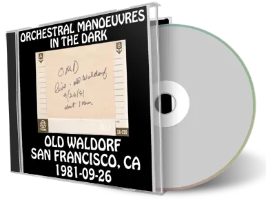 Artwork Cover of Orchestral Manoeuvres in The Dark 1981-09-26 CD San Francisco Audience