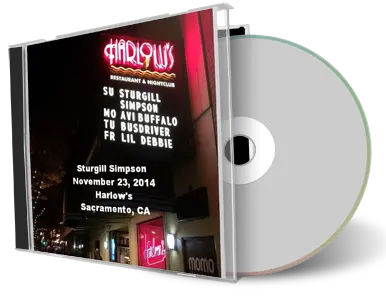Artwork Cover of Sturgill Simpson 2014-11-23 CD Sacramento Audience