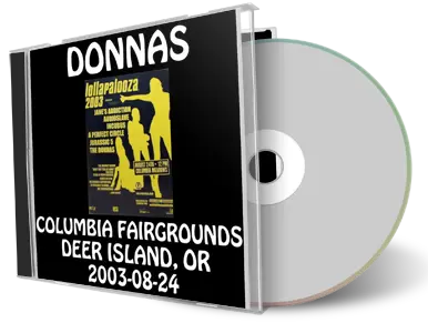 Artwork Cover of The Donnas 2003-08-24 CD Deer Island Audience