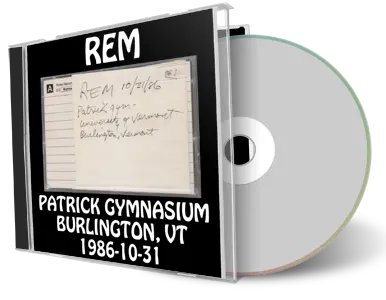 Artwork Cover of REM 1986-10-31 CD Burlington Audience