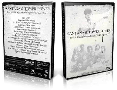 Artwork Cover of Carlos Santana 1977-02-19 DVD Chicago Proshot