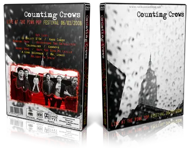 Artwork Cover of Counting Crows 2008-06-01 DVD Pink Pop Festival Proshot
