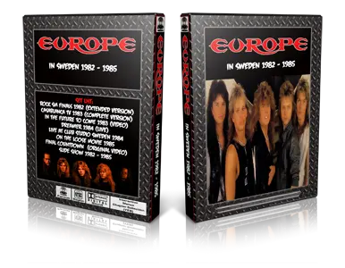 Artwork Cover of Europe Compilation DVD Sweden 1982-1985 Proshot