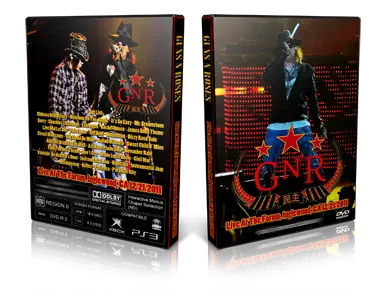 Artwork Cover of Guns N Roses 2011-12-21 DVD Inglewood Proshot