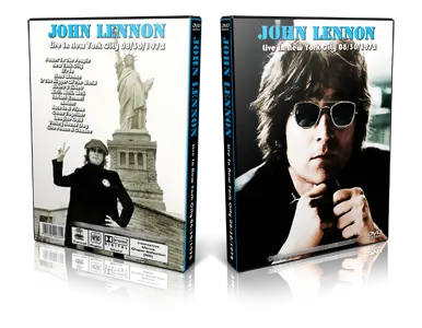 Artwork Cover of John Lennon 1972-08-30 DVD New York City Proshot