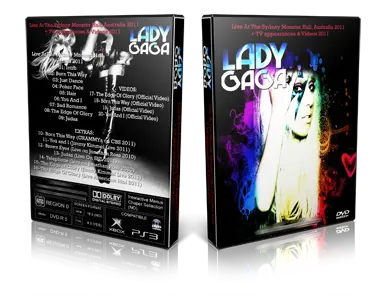Artwork Cover of Lady Gaga Compilation DVD Sydney 2011 Proshot