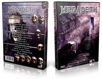 Artwork Cover of Megadeth Compilation DVD London 1992 Proshot