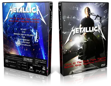 Artwork Cover of Metallica 2010-01-22 DVD Buenos Aires Proshot