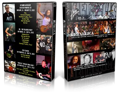 Artwork Cover of Metallica Compilation DVD California 2002-2003 Proshot