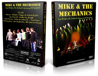 Artwork Cover of Mike and the Mechanics 2011-07-16 DVD Wacken Open Air Festival Proshot