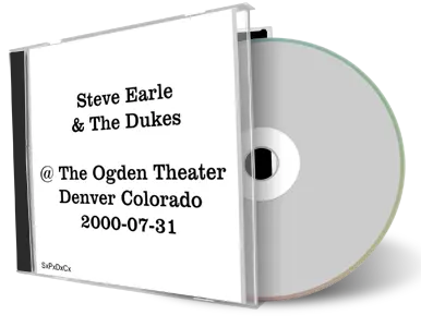 Artwork Cover of Steve Earle 2000-07-31 CD Denver Audience