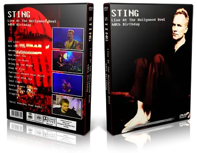 Artwork Cover of Sting Compilation DVD Hollywood Bowl 40th Birthday Proshot