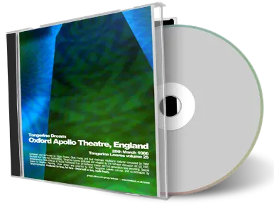Artwork Cover of Tangerine Dream 1986-03-26 CD Oxford Audience