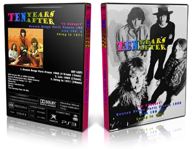 Artwork Cover of Ten Years After Compilation DVD Paris 1968 Proshot