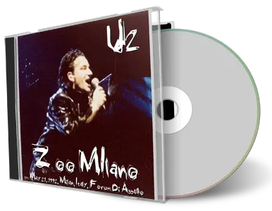 Artwork Cover of U2 1992-05-21 CD Milan Audience