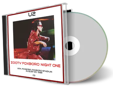 Artwork Cover of U2 1992-08-20 CD Foxboro Audience