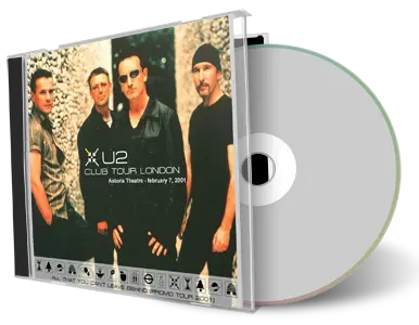 Artwork Cover of U2 2001-02-07 CD London Audience