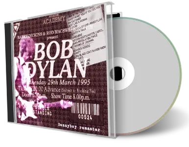 Artwork Cover of Bob Dylan 1995-03-29 CD London Audience
