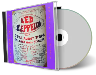 Artwork Cover of Led Zeppelin 1971-08-31 CD Orlando Soundboard