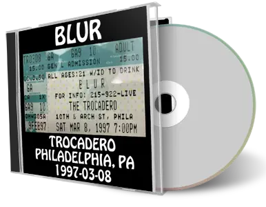 Artwork Cover of Blur 1997-03-08 CD Philadelphia Audience