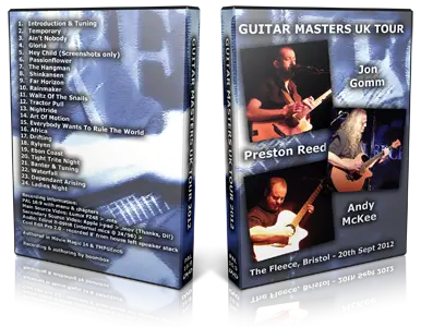 Artwork Cover of Various Artists Compilation DVD Guitar Masters 2012 Audience