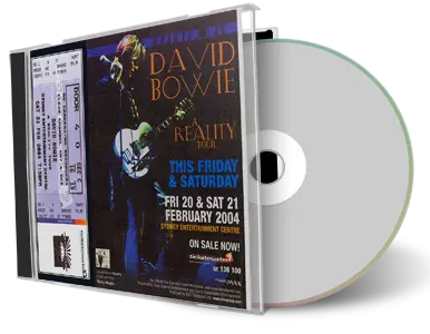 Artwork Cover of David Bowie 2004-02-21 CD Sydney Audience