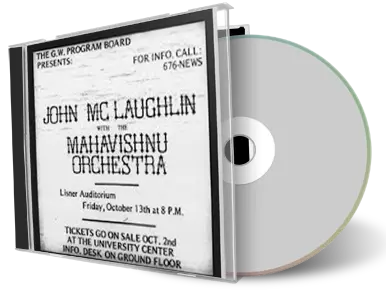 Artwork Cover of Mahavishnu Orchestra 1972-10-13 CD Washington Dc Audience