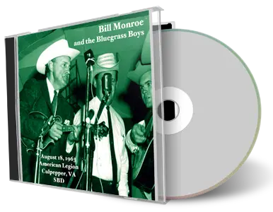 Artwork Cover of Bill Monroe 1963-08-18 CD Culpepper Soundboard