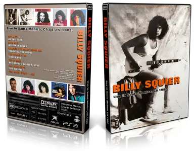 Artwork Cover of Billy Squier 1982-08-25 DVD Santa Monica Proshot