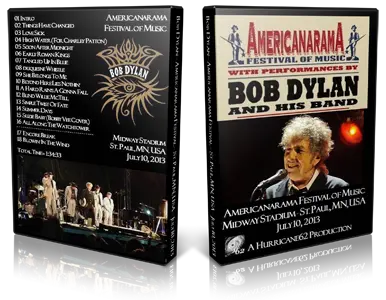 Artwork Cover of Bob Dylan 2013-07-10 DVD St Paul Audience